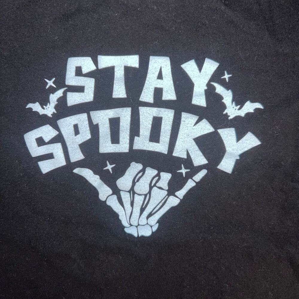 Halloween “Stay Spooky” Skeleton Hand Kids Tee Shirt - Size: 4T